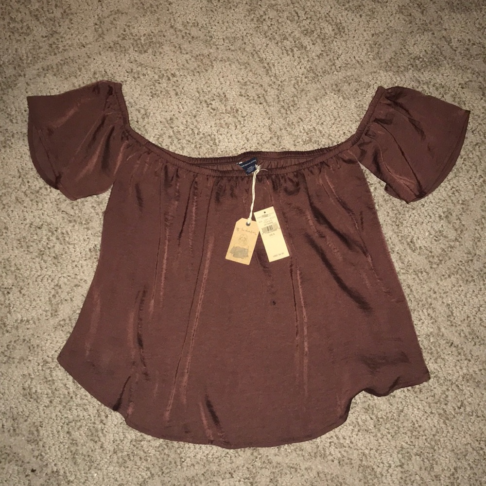 AEO Silky Off-the-Shoulder Top